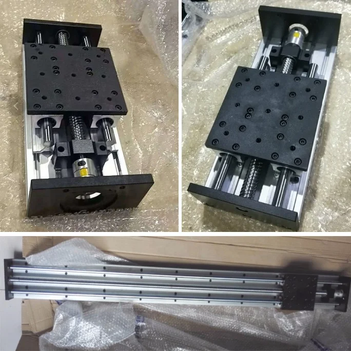 100mm stroke SBR150mm wide high precision heavy duty ball screw linear guide rail motion for cnc machine