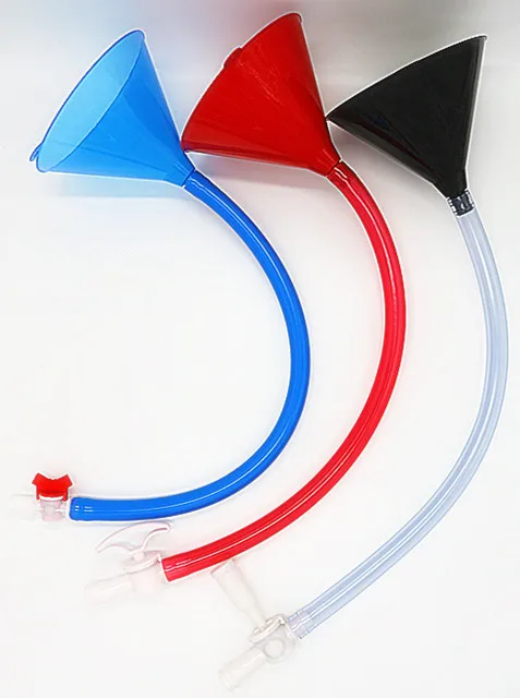 Drinking games items beer double funnel with new flow rate valve