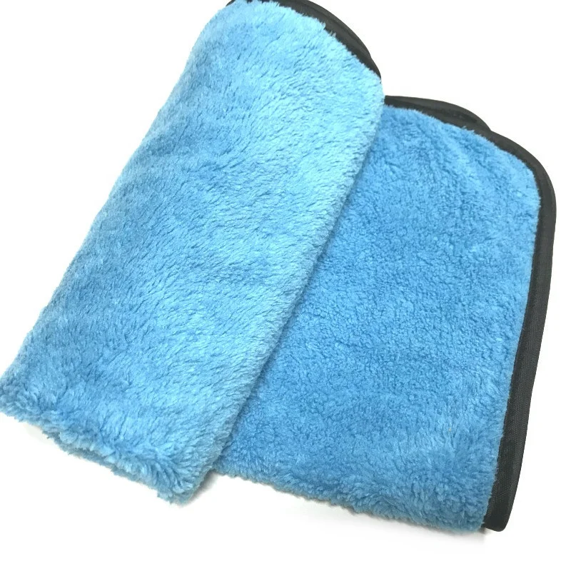 
40x40cm 380gsm car use microfiber towel dual pile microfiber cleaning cloth car polishing cloth 
