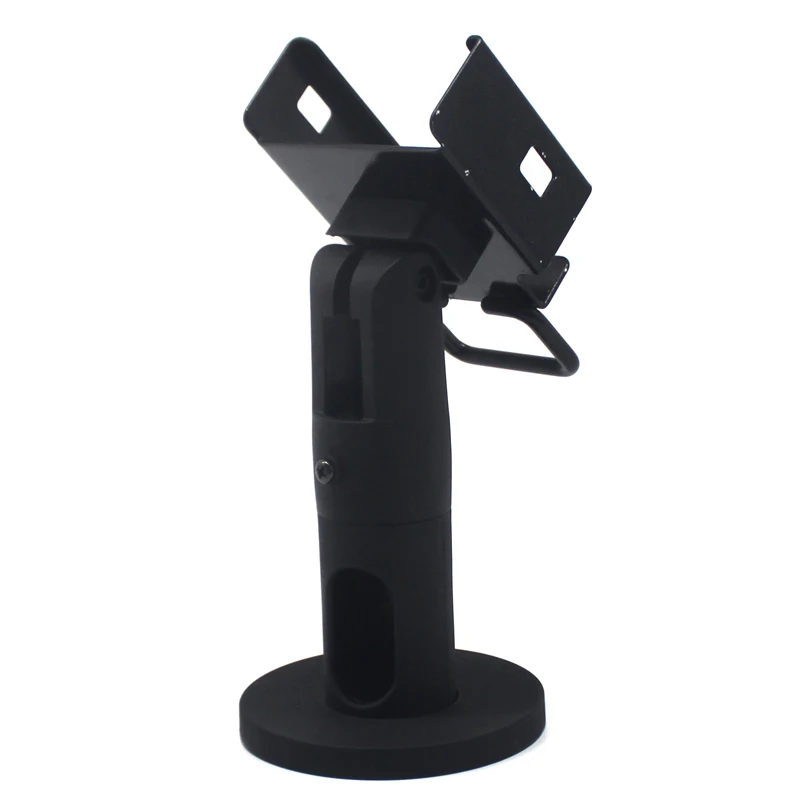 Black plastic credit card holder metal stand for pos base for verifone