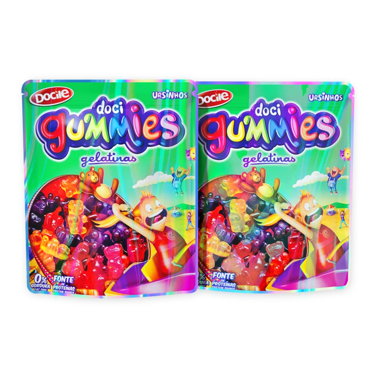 Food Storage Packaging Heat Seal Resealable Stand Up Pouch Custom Printed Aluminum Foil Plastic Ziplock Child Proof Mylar Bags