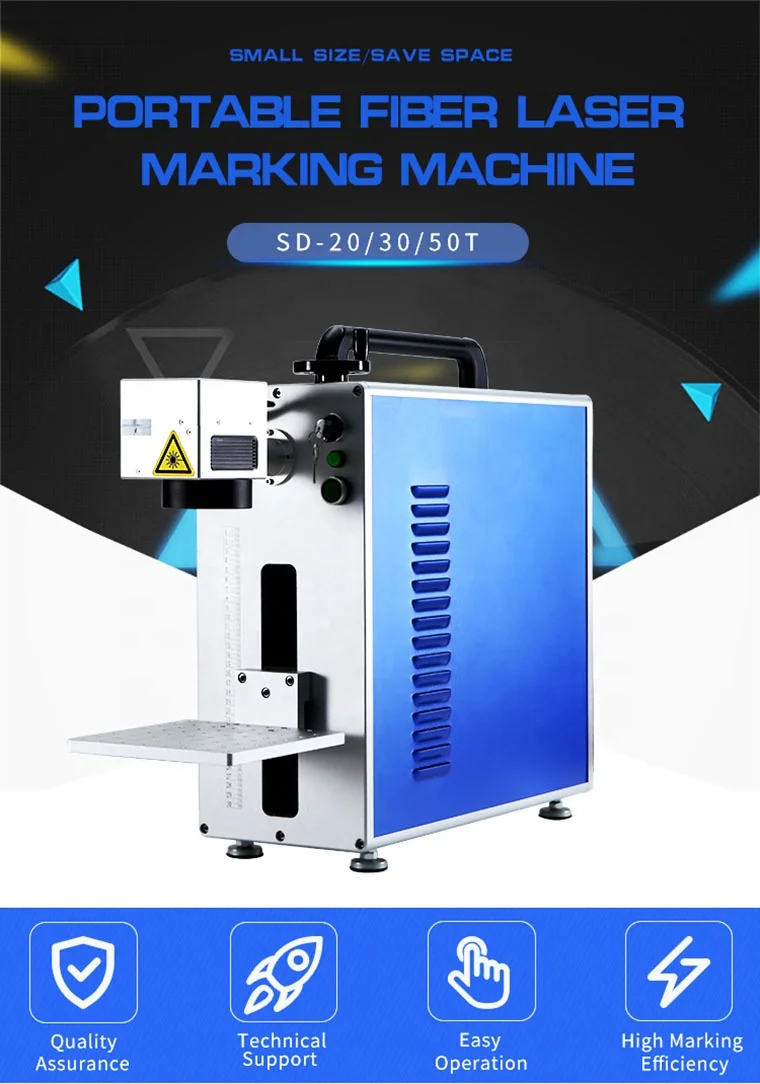 ABN laser manufacturers overall portable fiber laser marking printer machine
