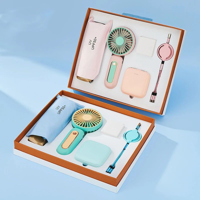 Power bank umbrella corporate gift set box for present small gifts souvenir office valentines day cajas set de regalo gift set