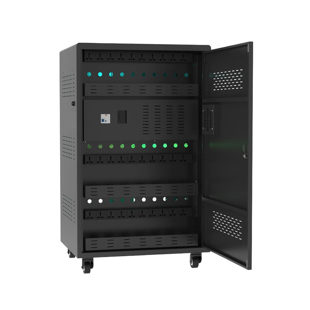 Educational equipment 30 unit uv sterilizer laptop tablet ipad charging storage cart