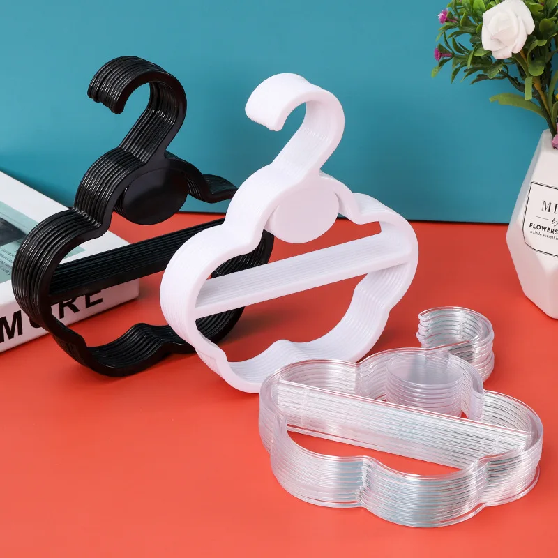 clear black white plastic circle round clothes hanger for scarf tie display  Suitable for underwear bikini display stand