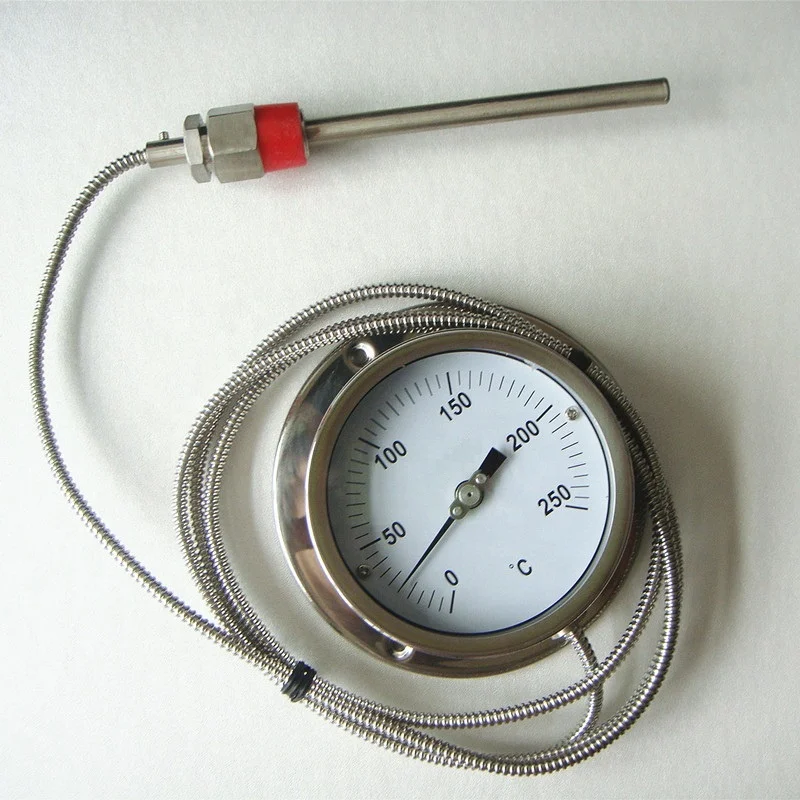 Remote reading Capillary thermometer
