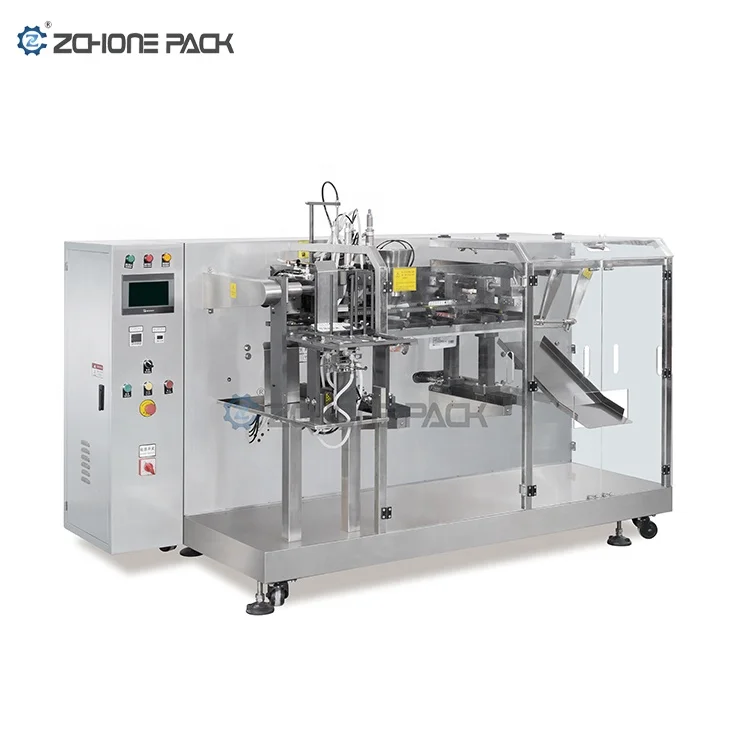 ZCHONE Automatic Food Coffee Albumen Turmeric Protein Powder Packaging Filling Sealing Horizontal Pre-made Pouch Packing Machine