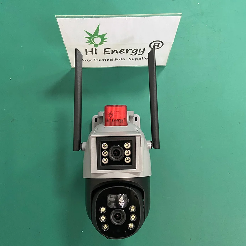 Hienergy 5MP V380pro уличная двойная линза 4G камера видеонаблюдения Водонепроницаемая с автоматическим отслеживанием движения тревожная 4g Солнечная