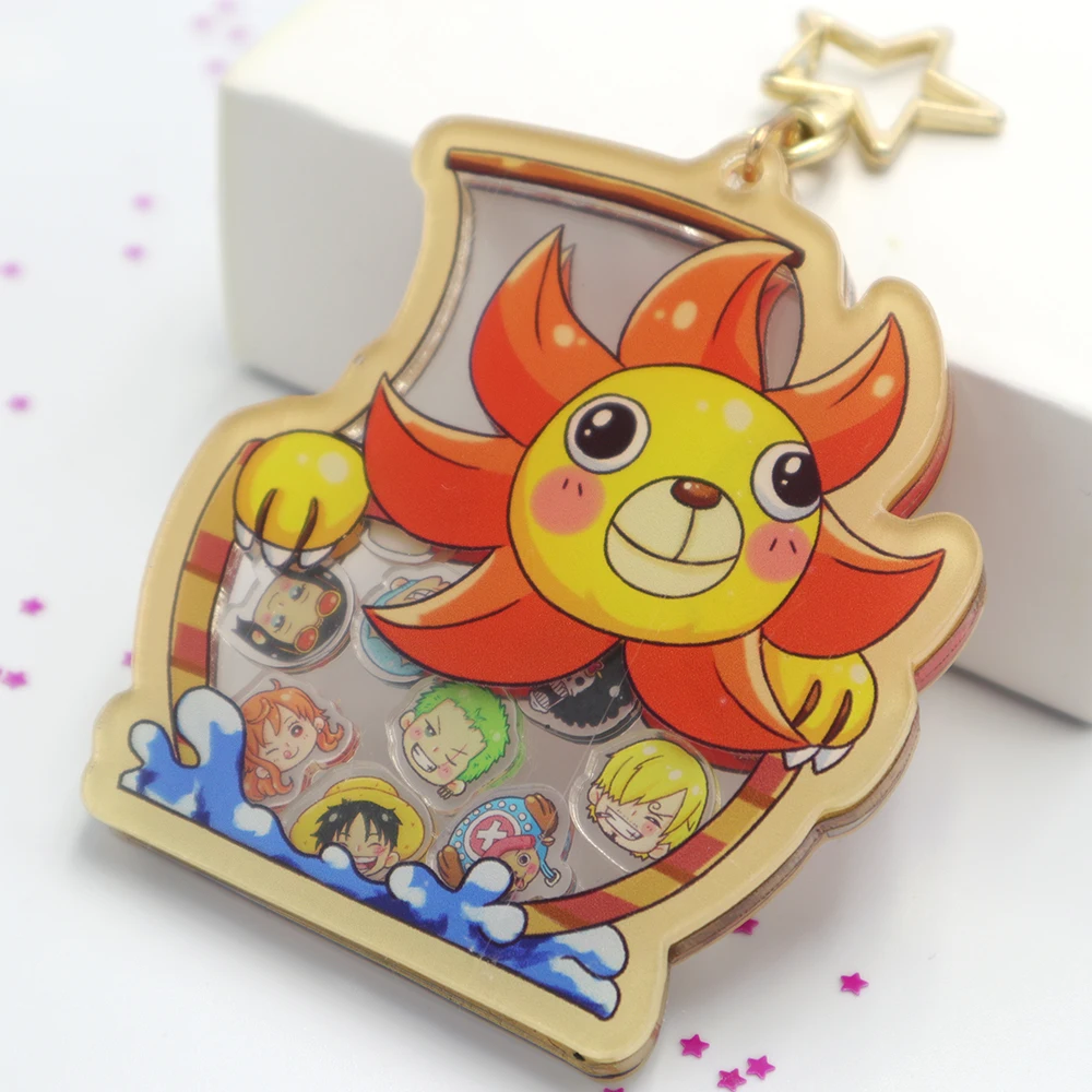 custom shaking charm charms clear acrylic custom printed transparent Shaker keychain,make your own shaker charm with anime