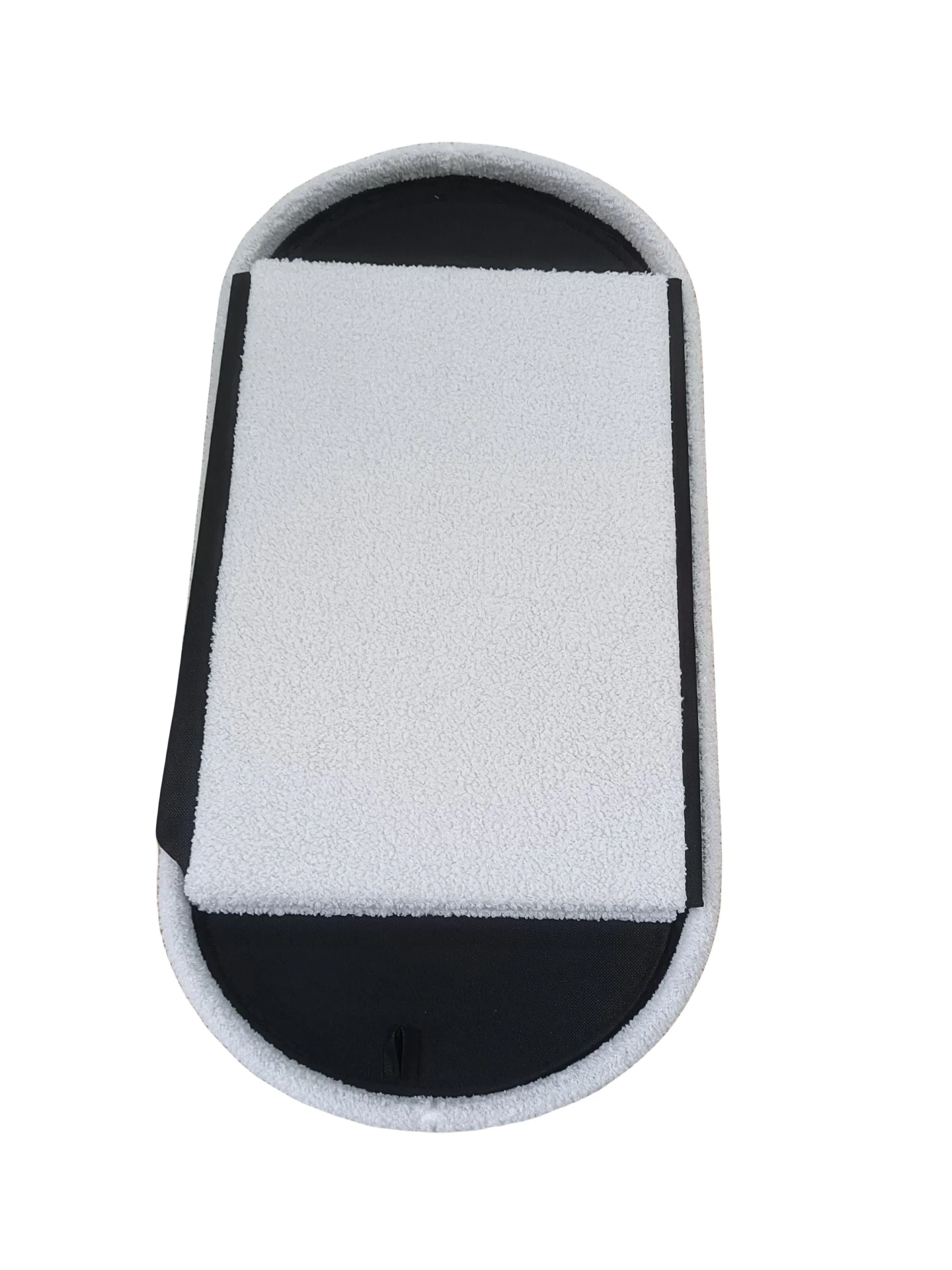 Bailey Modern Customized Design Fashion Living-Room White Round Tufted Boucle Ottoman Storage Bench