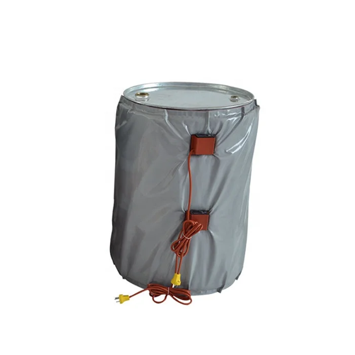 220V 880X1740mm 5000W flexible silicone rubber heating blanket 55 Gallon oil heater for 200L oil drum 5KW  heating mat