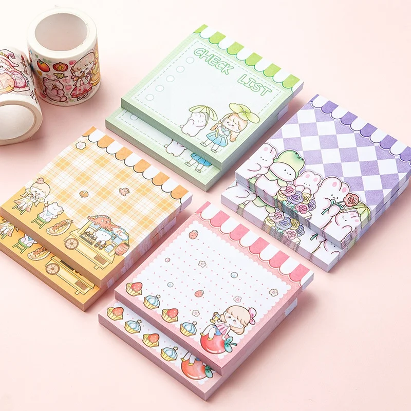 Custom Wholesale Cute Kawaii Creative Supply Stationery Sticky Note
