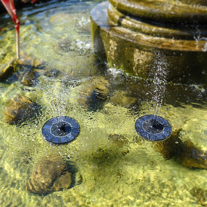 Hot sales miniature floating fountain solar waterfall fountain garden Floating waterfall fountain Small pump