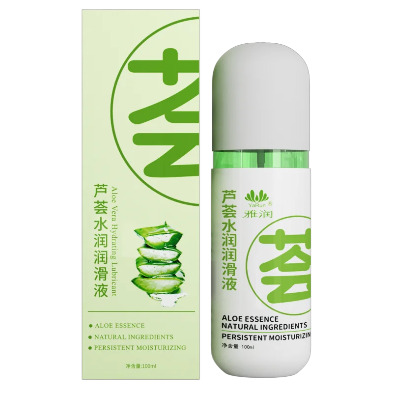 Haijie 100ml Bacteriostatic Sex Personal Lubricant Organic Water-Based Lube with Aloe Vera Safe for Sex Toys Condoms