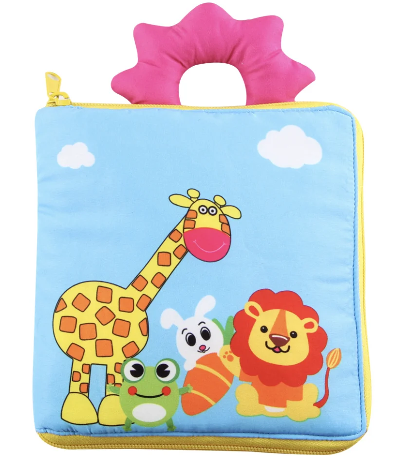 Practical Skills Infant Early Educational Toy with rattling paper My Quiet Book Busy Montessori Cloth Book Baby KidsToys Gift