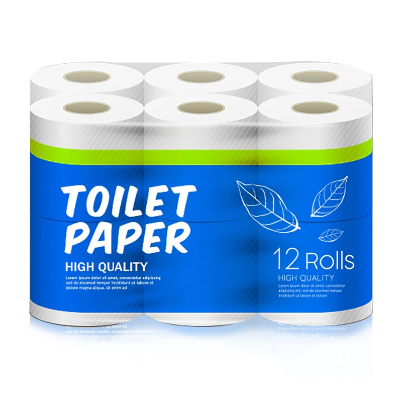 Factory 24 rolls environmentally friendly 3ply 350 sheets soft bamboo commercial big jumbo roll toilet paper in south africa