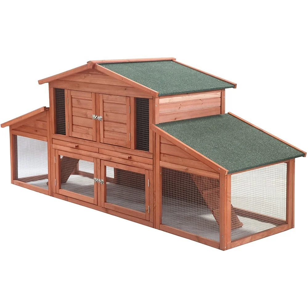 Jaalex Easy Assembled Coops Large Backyard Mobile Waterproof Chicken Coop Hen House Wooden For Sale