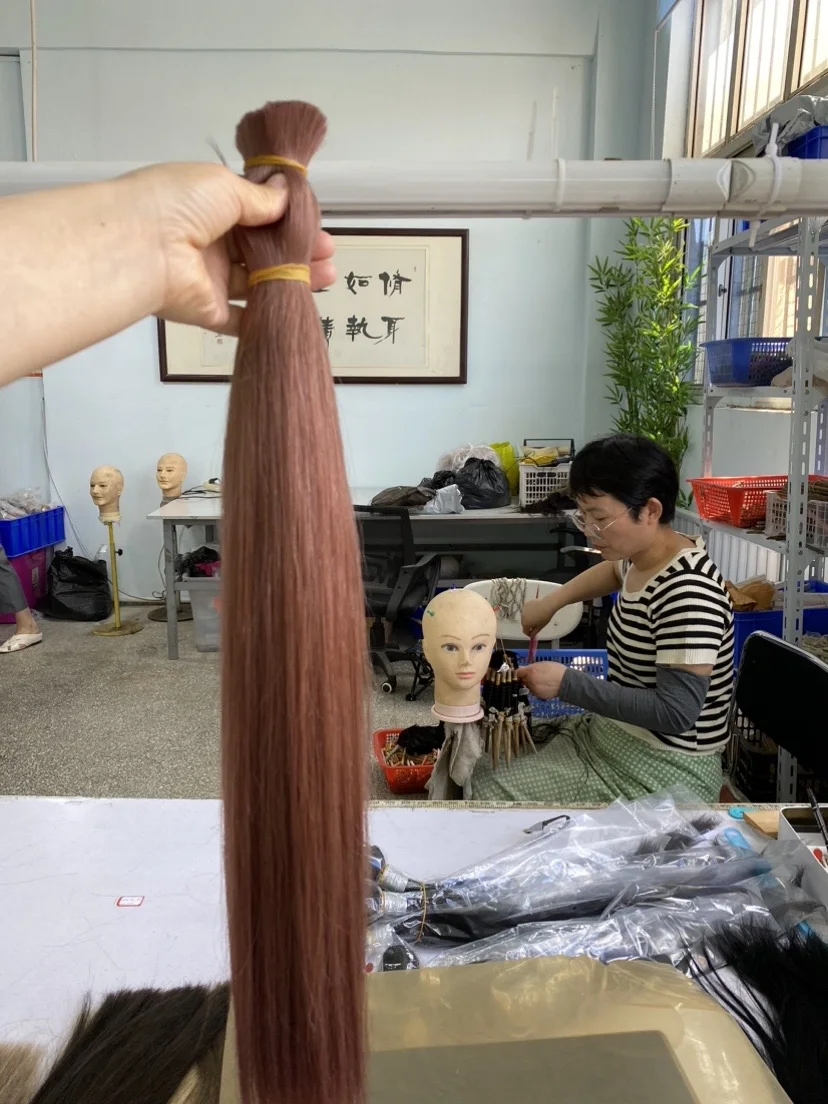 Wholesale Hair Vendors Virgin Bundles Russian Double Drawn Human Hair Braiding Hair Bulk