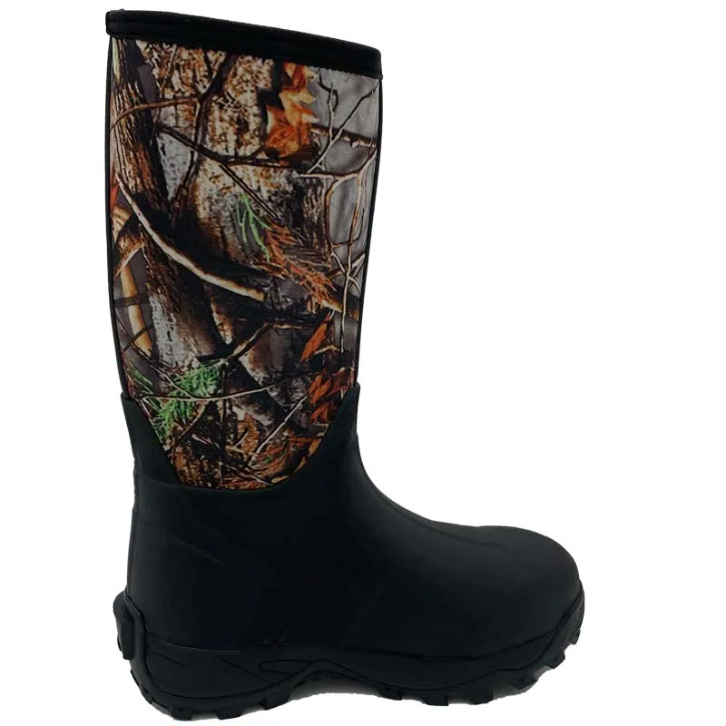 Customized Camo Rubber Boots Waterproof Muck Rain Boots Neoprene Outdoor Hunting boots