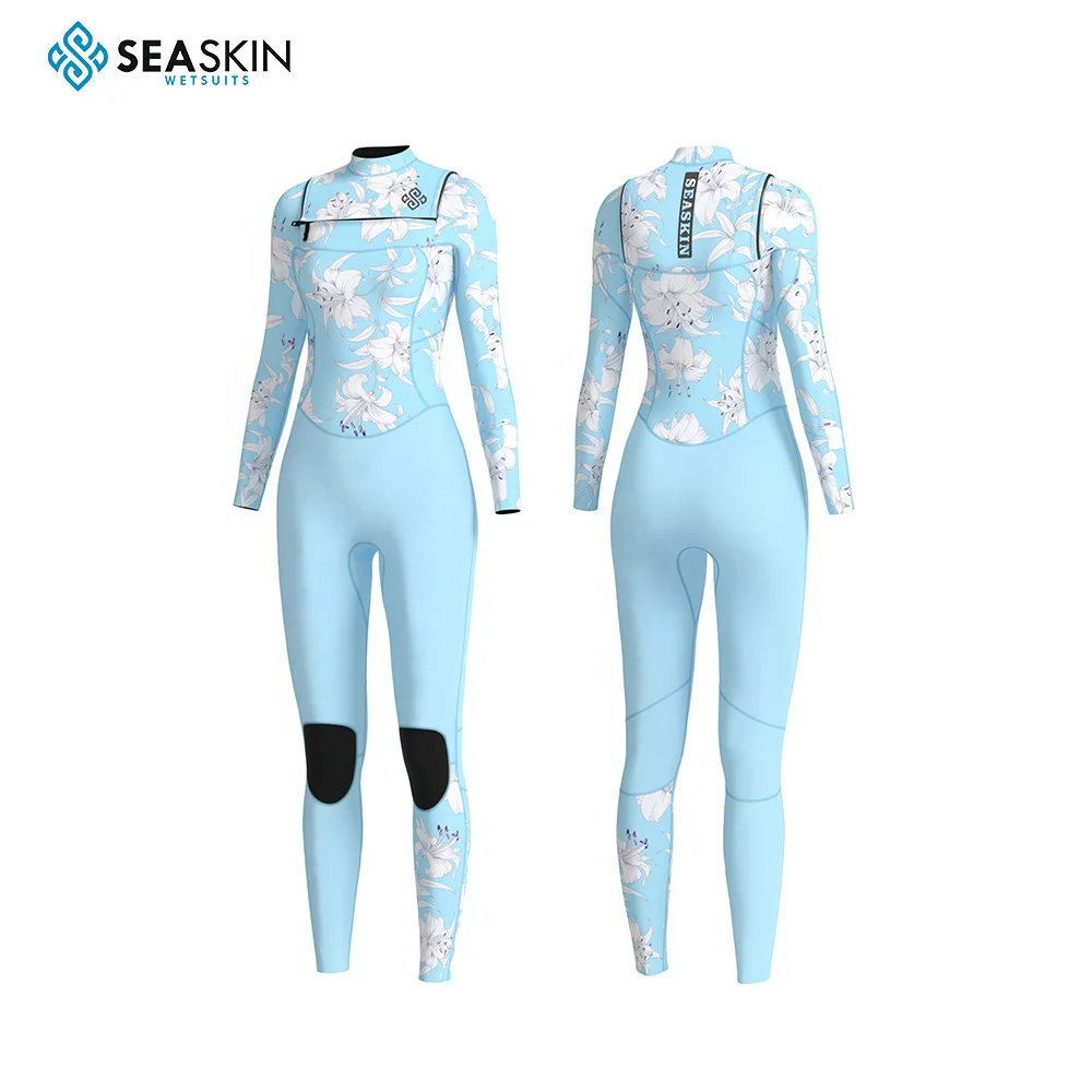Eco-friendly Limestone 4/3mm Chest Zip Wholesale Neoprene Surfing Women Men Diving Suit Wetsuit