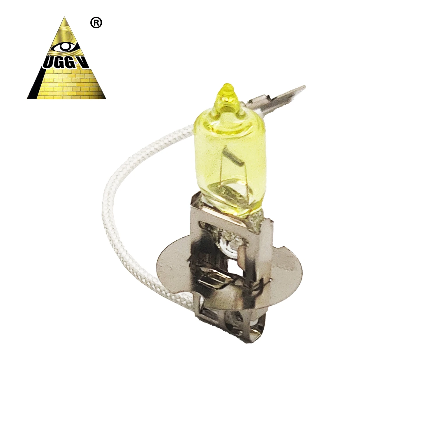 UGGV Factory H3 Halogen Bulbs PK22s 12V 55W 100W Yellow Car Bulb for Light Application Available in 3000k 5500k