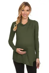 American style long-sleeved turtleneck maternity clothes breastfeeding tops women