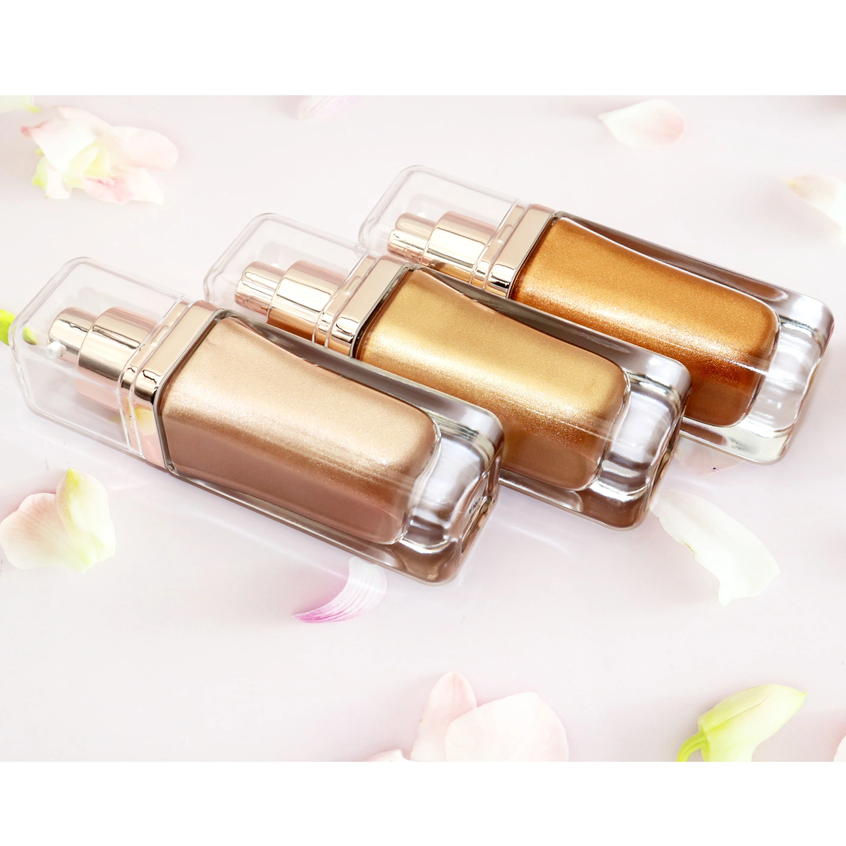 Private Label Wholesale Glow Lotion High Quality Body Shimmer Oil Non-Brand Makeup Face and Body Glitter Highlighter Spray