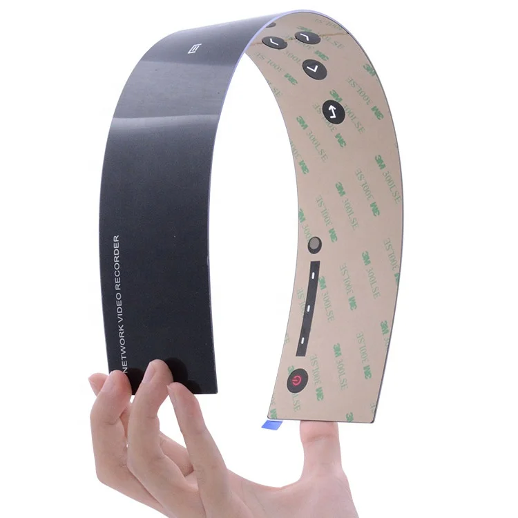 Polycarbonate material keypad membrane switch panel overlay sticker