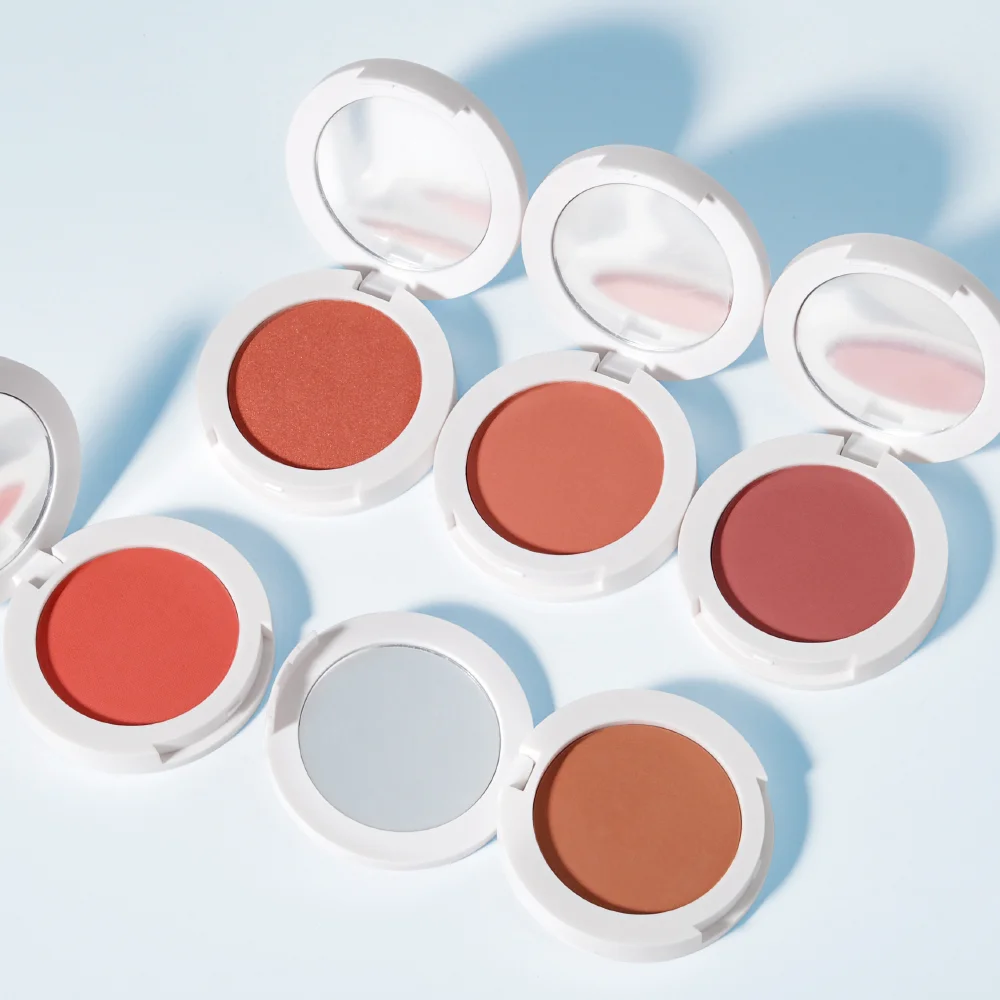 Hot selling High Pigmented Matte Cheek Blush Moisturizing Cruelty free Vegan Custom Logo Makeup Powder Blusher Private Label