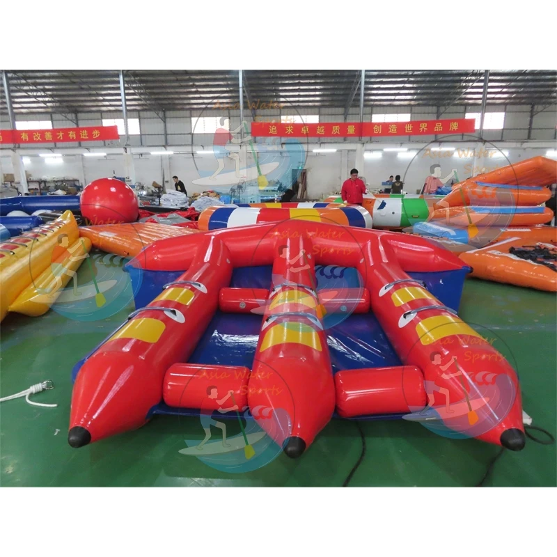Crazy Water Sports Inflatable Flying Fish Tube Towable Inflatable Flying Fish Banana Boat For Jet Ski