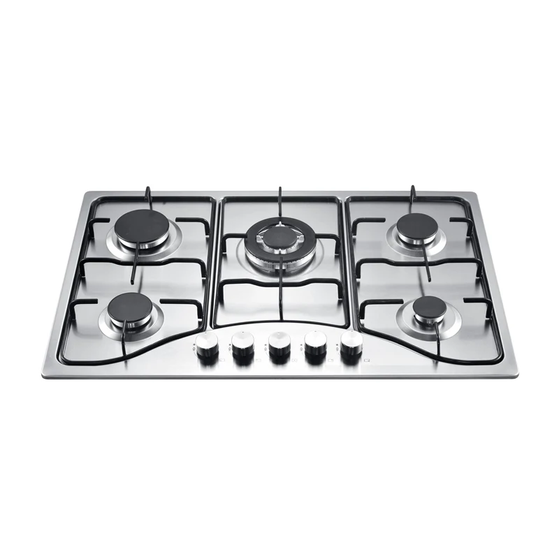 760mm popular 5 burners Built-in gas hob smart kitchen gas Stoves for Africa market