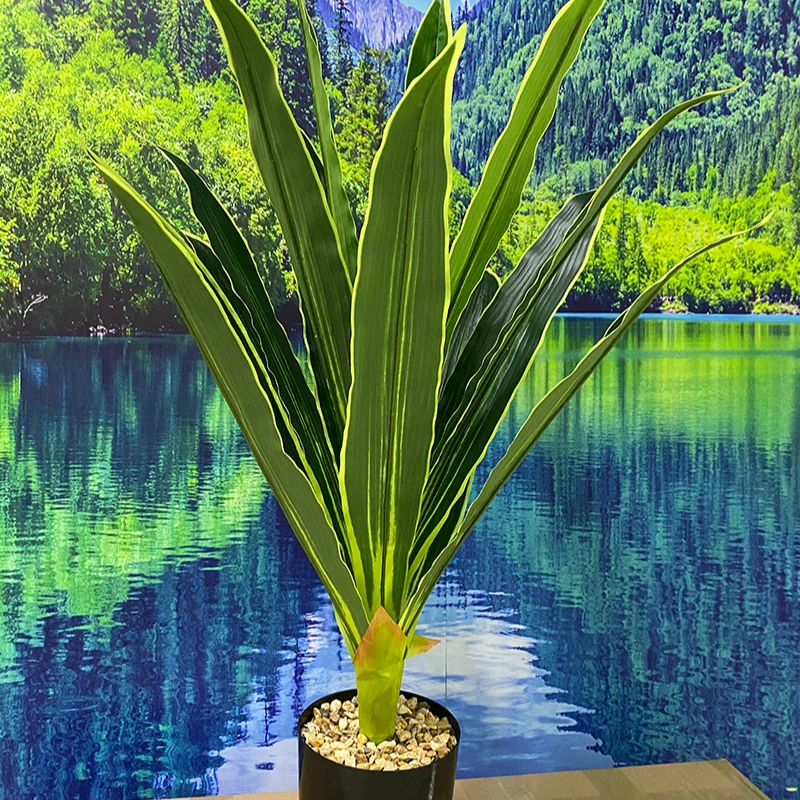 84Cm 13 Leaves Brazilian Wood Tropical Faux Planta Artificial Bonsai Wholesale For Indoor Decoration Without Pot