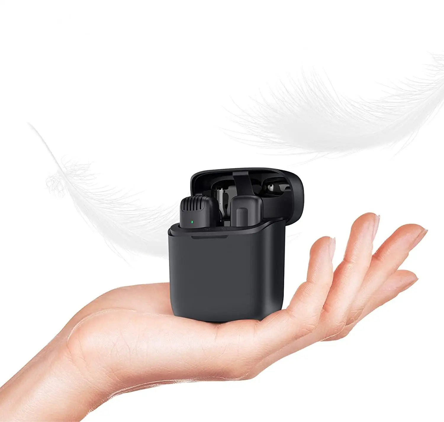 2022 Hapow Design Portable Wireless Microphone One To One Professional Wireless Mini For Teachers Clip-on Interview Microphone