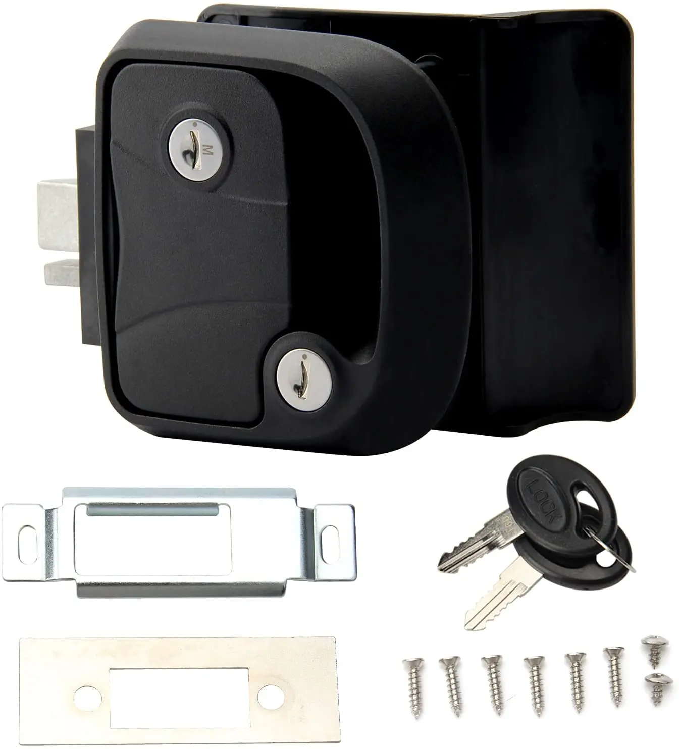Замок для входной двери RV, дорожный трейлер, защелка для двери RV с заглушным болтом, комплект безопасности для кемпера, лошади, трейлера, груза