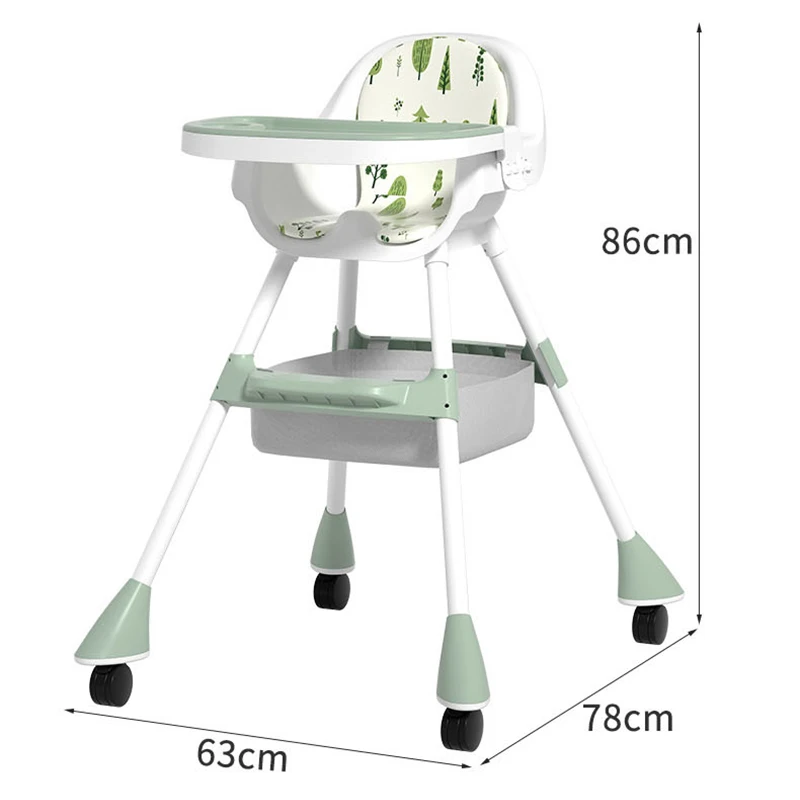 Wholesale Baby Products Plastic Kids Adjustable High Baby Eating Chair Detachable Toddler Dining Chair For Baby Easy Clean