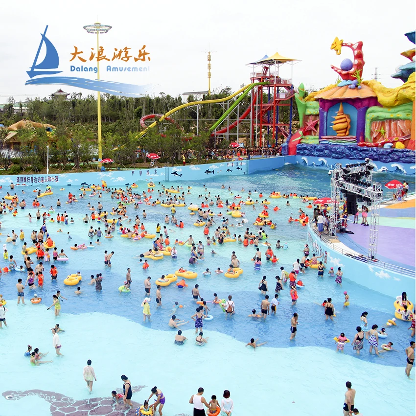 Guangzhou Factory Artificial Wave Pool Surf Wave Pool Machine Artificial Tsunami Wave Style Swimming Pool Equipment For
