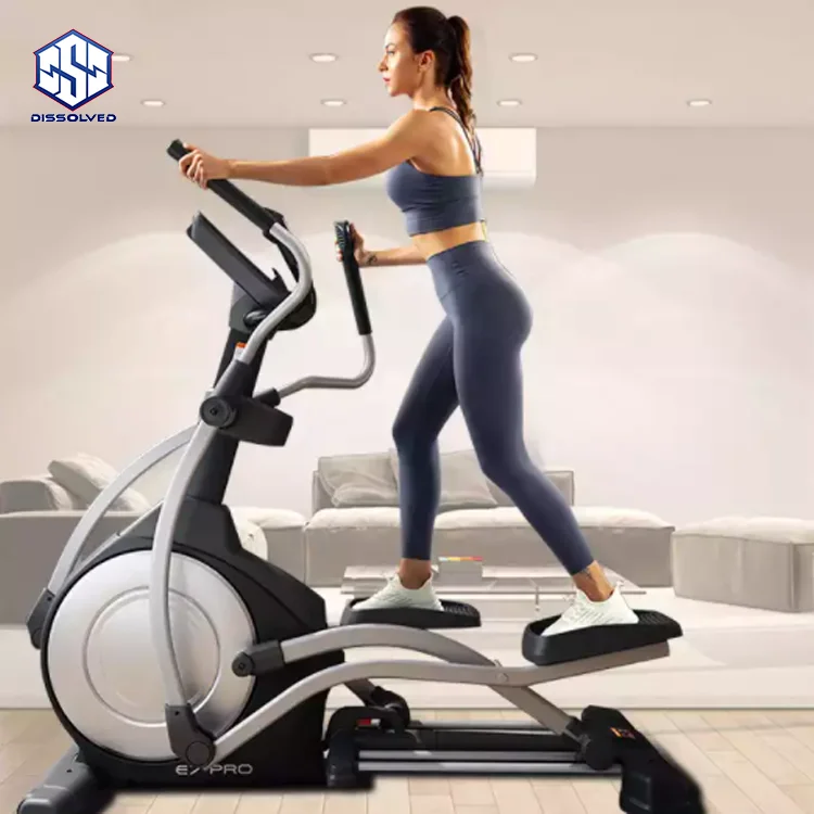 Commercial Magnetically Controlled Silent Stepper Fitness Equipment Fat Loss Elliptical Machine