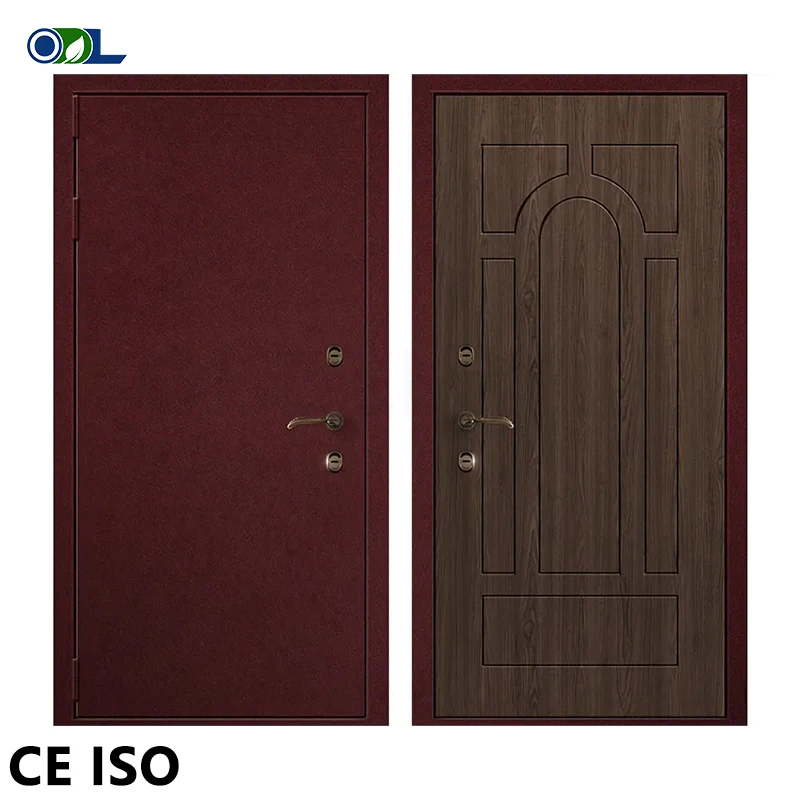Modern Residential Entry Front Door With Glass Panels Black Steel Cast Aluminium Main Entrance Pivot Door Entrance