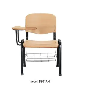 School training foldable chair study chair for adults student student chair with writing pad