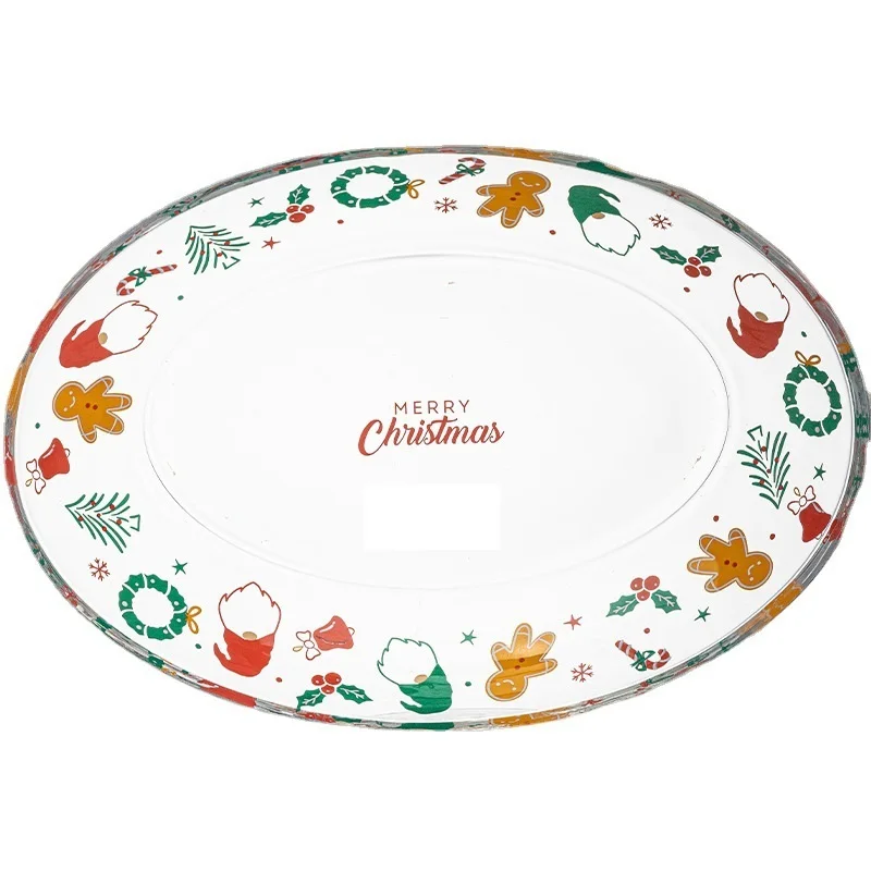 320ml 600 ml Luxury  Hotel Holiday Dining Glass Tableware  Plate Bowel for Christmas Wedding