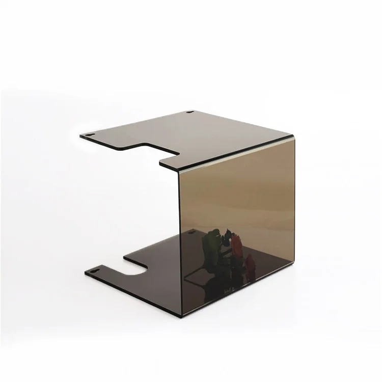 Black brown polycarbonate solid sheet bending acrylic CNC cutting for electric meter box cover