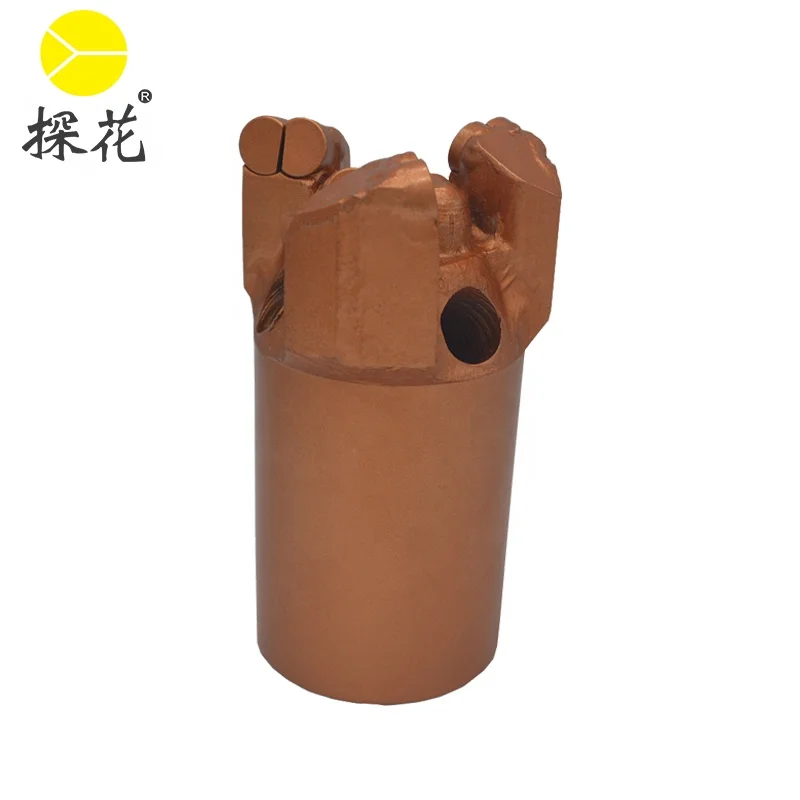 75MM PDC Three Wings Bit Concave Carbide Drill Bit for coal mining