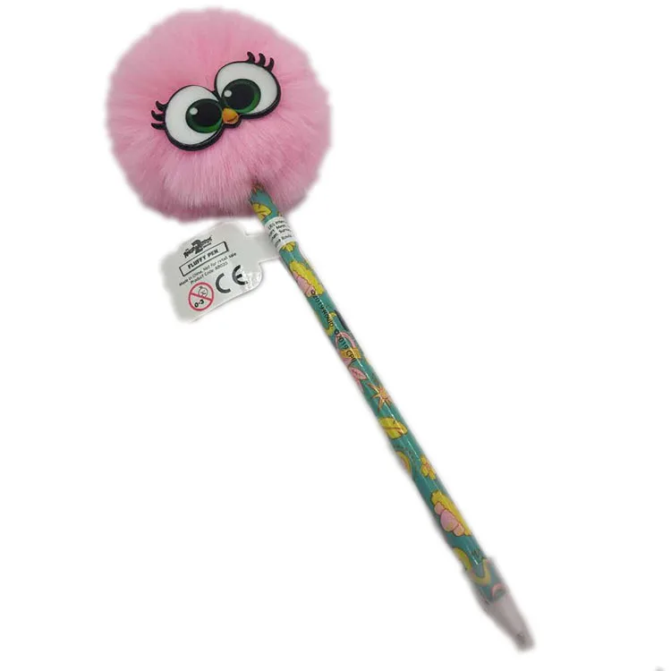 Оптовая продажа, креативные канцелярские принадлежности для письма на заказ, розовая шариковая ручка с милым рисунком птицы