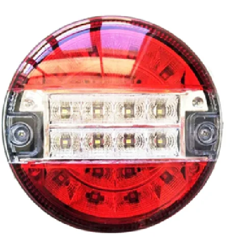 led 5.5 inches round tail lights 12 volt truck trailer dot