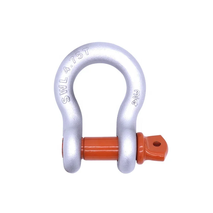Adjustable load rated Shackle screw pin anchor shackle