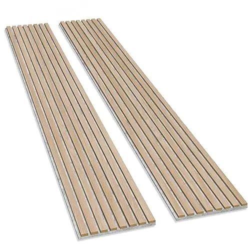 Easy To Install Light Weight Recycled Sound-absorbing Timber Veneer Slats Wood Plank PET Acoustic Wall Ceiling Panels