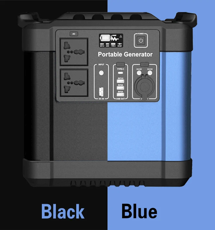 110V 220V Portable 2200Wh Power Station for Laptop Notebook Over-Discharging Protection 2000W