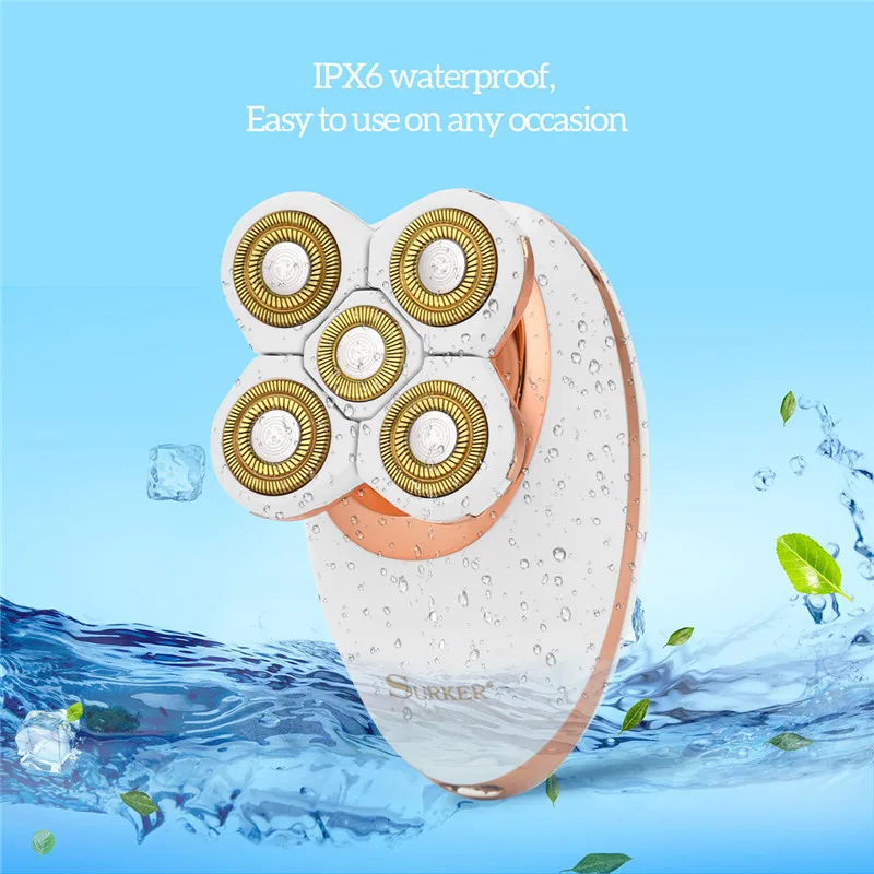 
New USB electric hair shaver and trimmer for women bikini depilator leg body depilator 