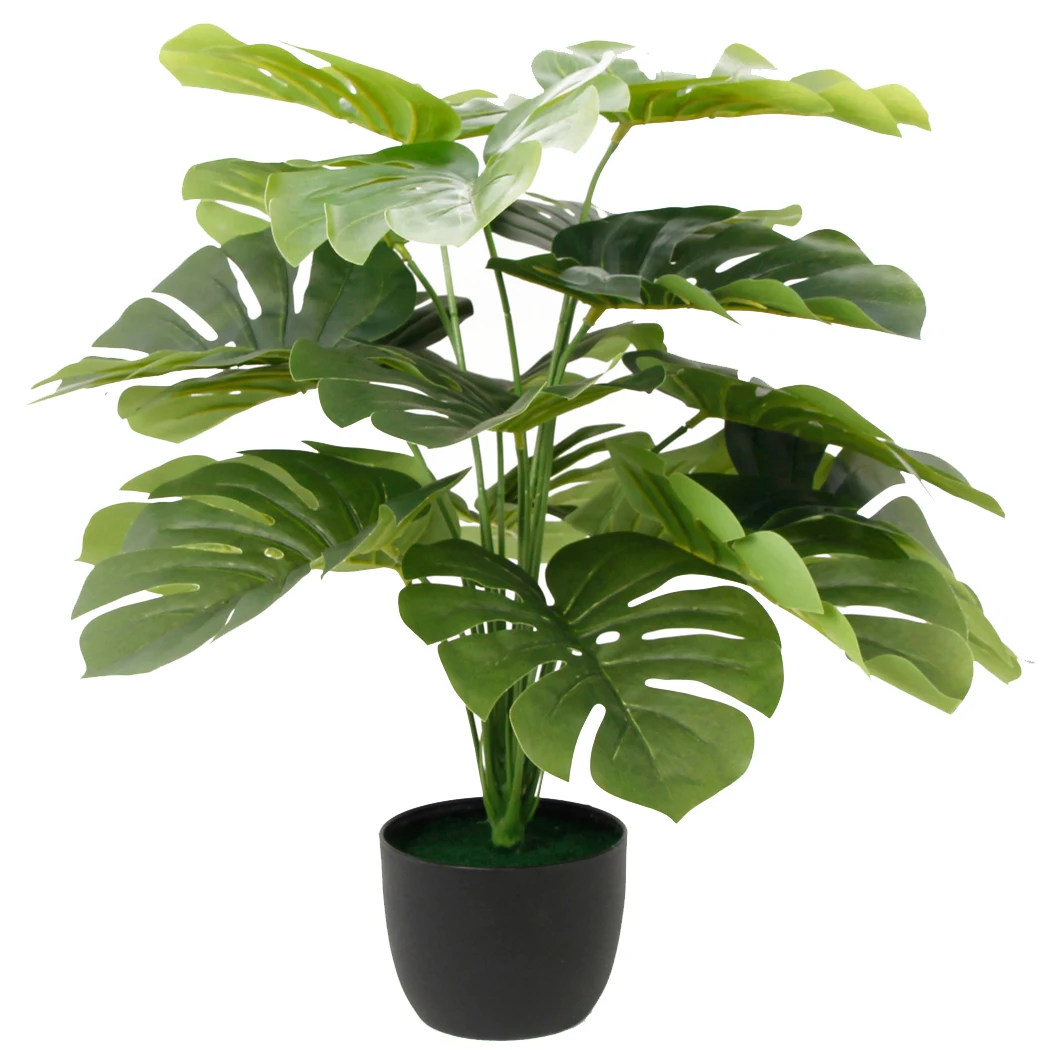 Nordic Style Decorative Rainforest Artificial Indoor Plants Artificial Bonsai Plants Monstera