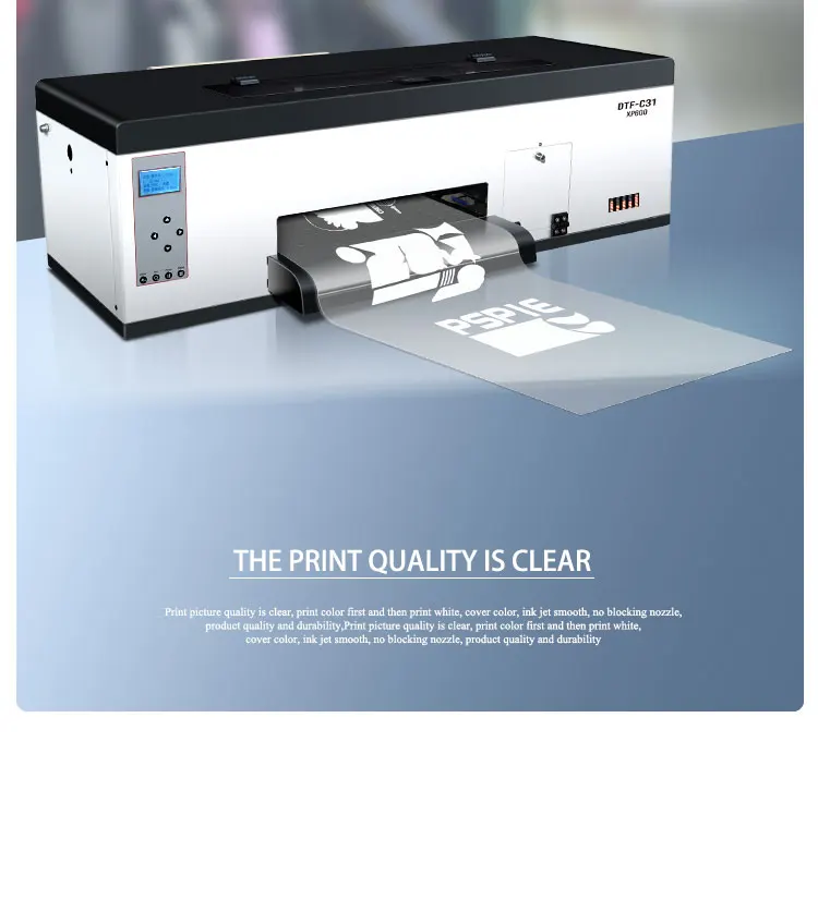 Direct To Film Printer Dtf A3 Printing Machine Textile Dtf Printer Xp600  Dtf For T-shirt Cloth